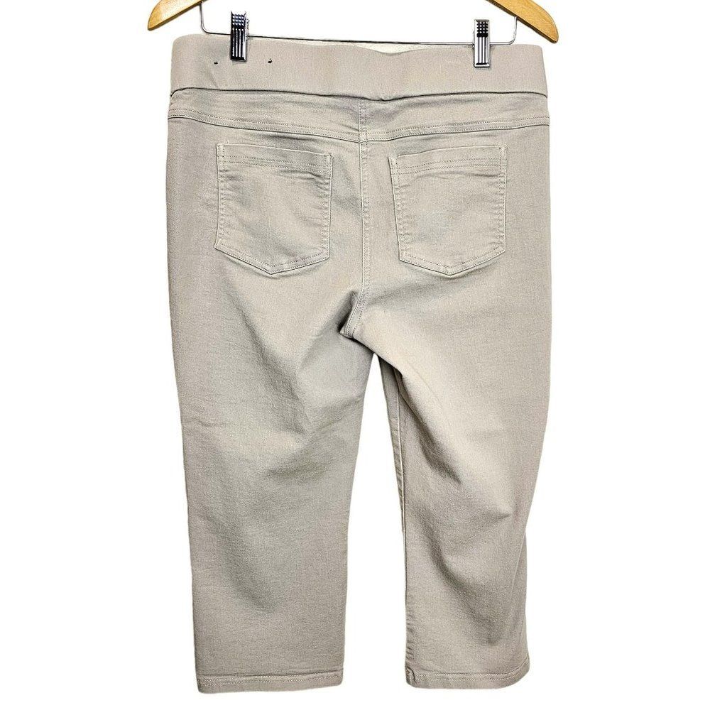 Kim Rogers Khaki Capri Pull-On Pants Size 8